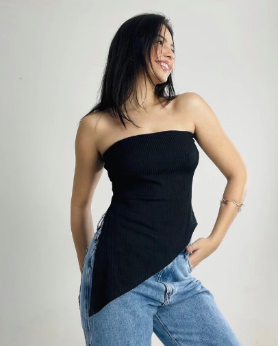 Blusa Feminina Tomara que Caia Assimetrica + FRETE GRÁTIS