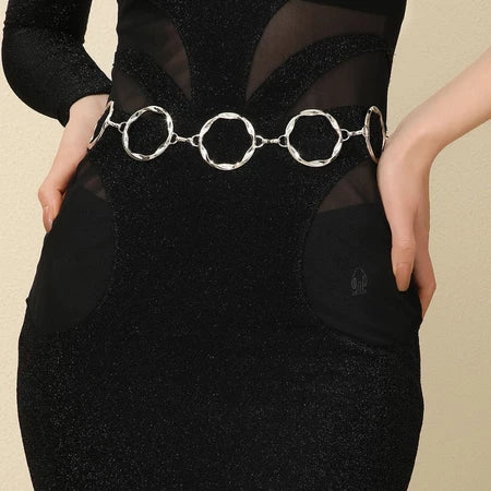 Cinto Corrente Modelo círculos + FRETE GRÁTIS