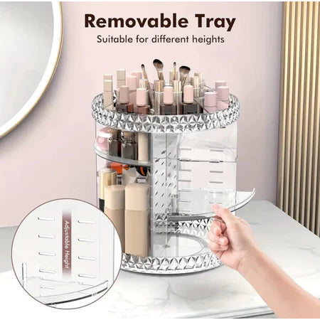 Organizador de Maquiagem Giratório 360º+ FRETE GRÁTIS