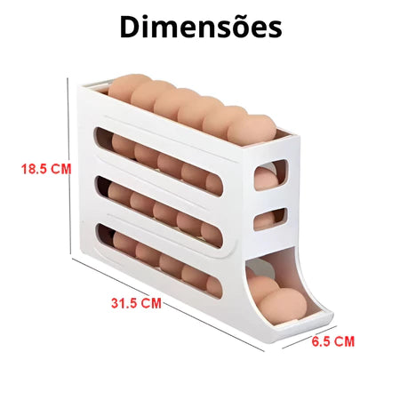 Porta Ovos Dispenser de 2 e 4 andares + FRETE GRÁTIS