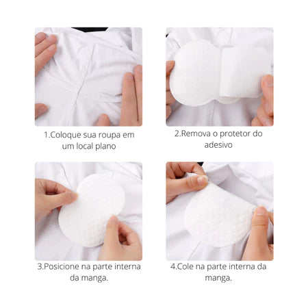 Protetor Absorvente de Axilas Unissex (Kit com 20)+ FRETE GRÁTIS