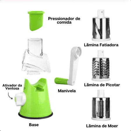 Ralador Cortador Multifuncional 3 em 1 + FRETE GRÁTIS