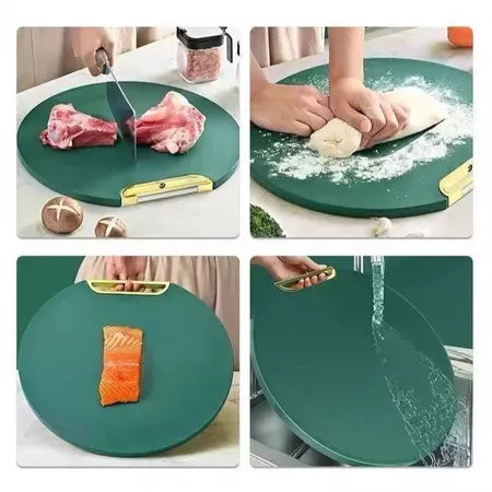 Tábua de Corte Verde Antibacteriana com Suporte em Pé + FRETE GRÁTIS