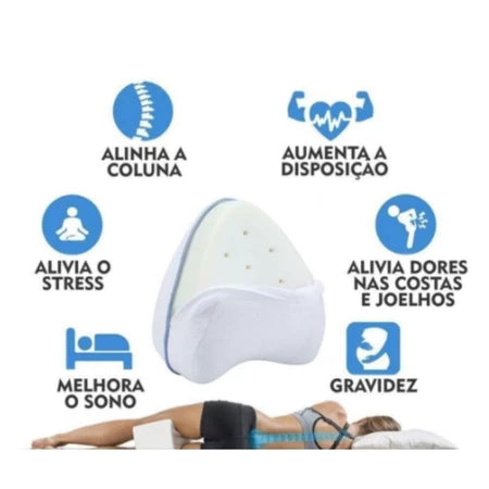 Travesseiro Ortopédico para Joelhos + FRETE GRÁTIS