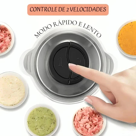 Triturador Elétrico Inox 2-3LT + FRETE GRÁTIS