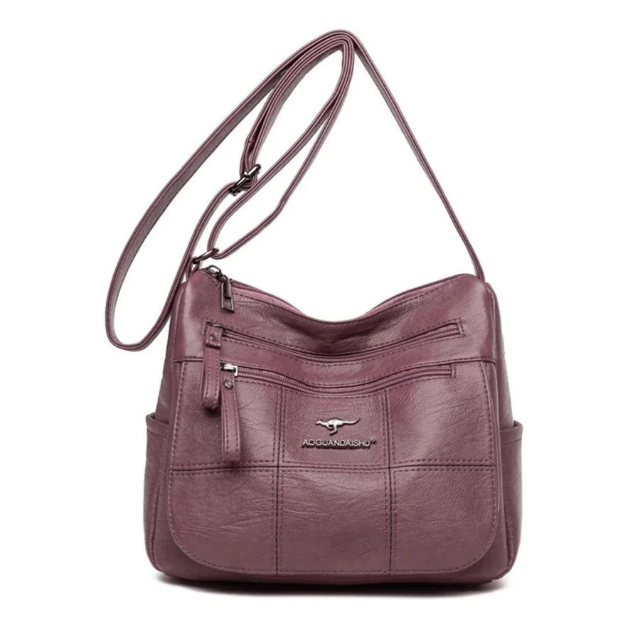 Bolsa Transversal Couro Ecológico + FRETE GRÁTIS
