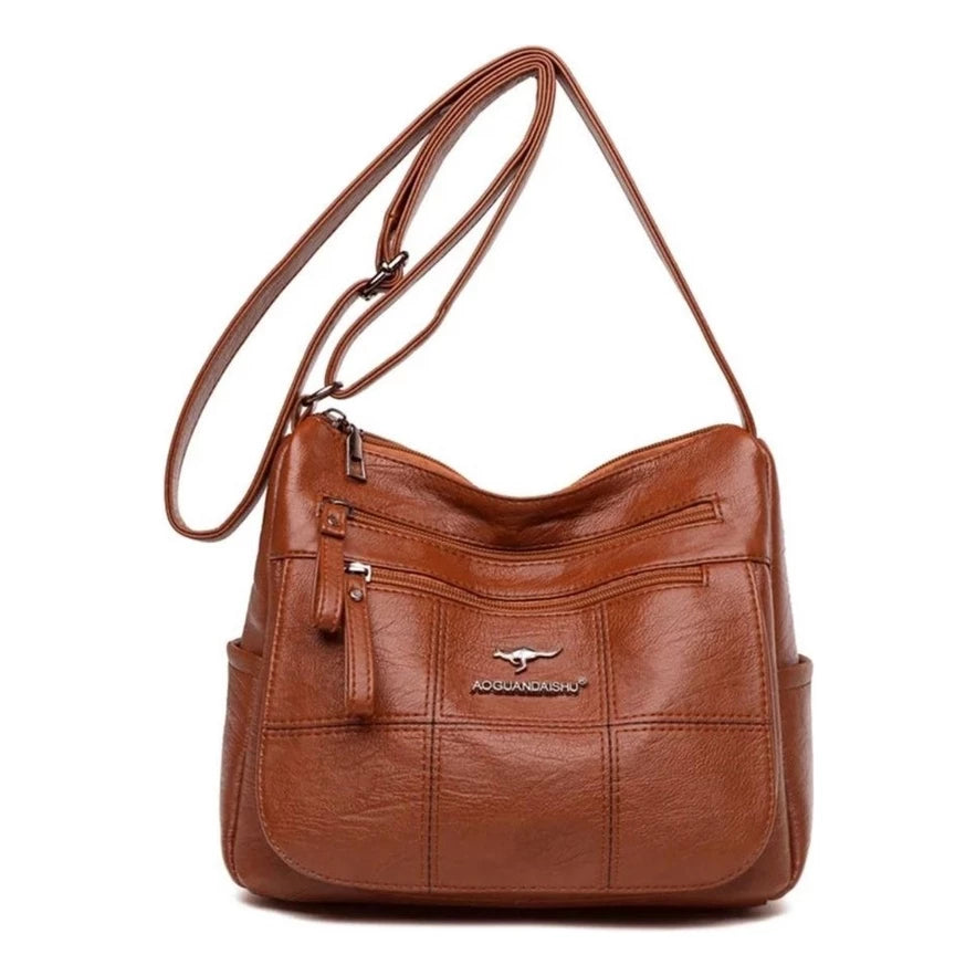 Bolsa Transversal Couro Ecológico + FRETE GRÁTIS