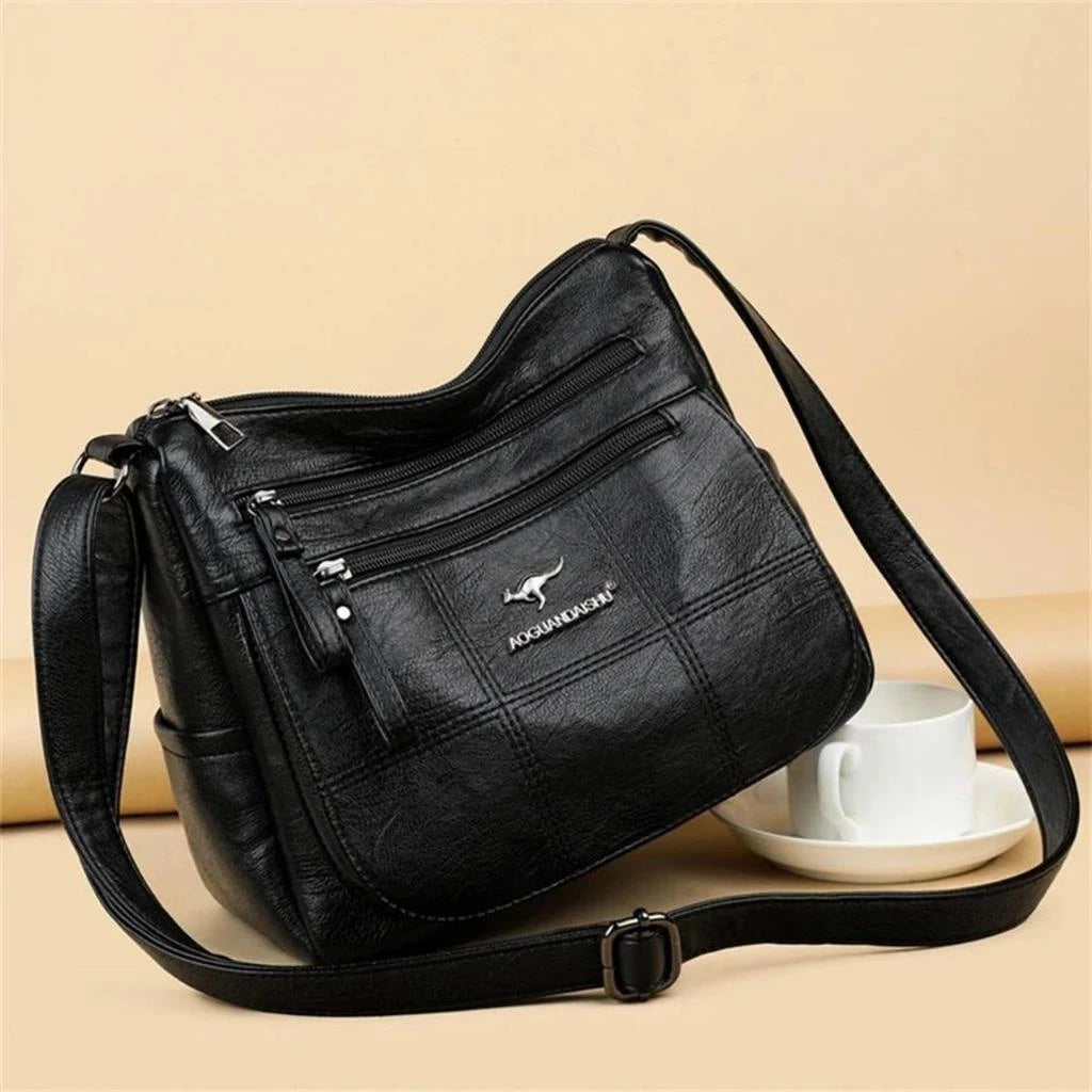 Bolsa Transversal Couro Ecológico + FRETE GRÁTIS