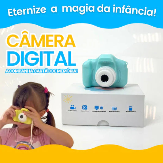 Câmera Digital Criativa Kids - Acompanha Cartão de Memória 32GB! + FRETE GRÁTIS