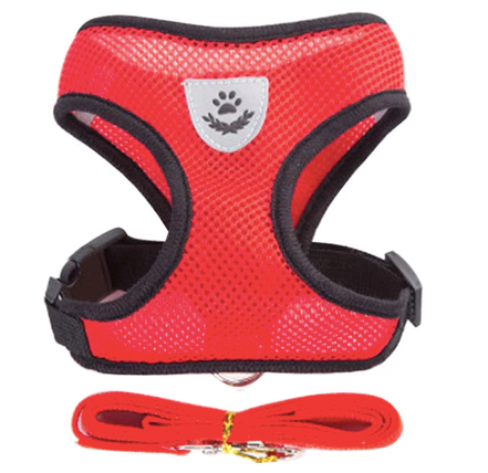 Kit 2 Pçs Guia + Coleira Peitoral Pet + FRETE GRÁTIS