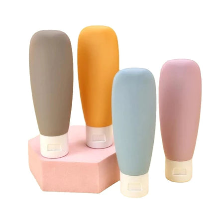 Kit com 4 Frascos Recarregáveis Portáteis + FRETE GRÁTIS