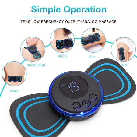 Mini Massageador Elétrico Portátil + FRETE GRÁTIS
