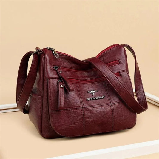 Bolsa Transversal Couro Ecológico + FRETE GRÁTIS
