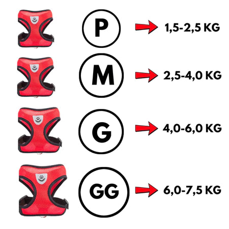 Kit 2 Pçs Guia + Coleira Peitoral Pet + FRETE GRÁTIS