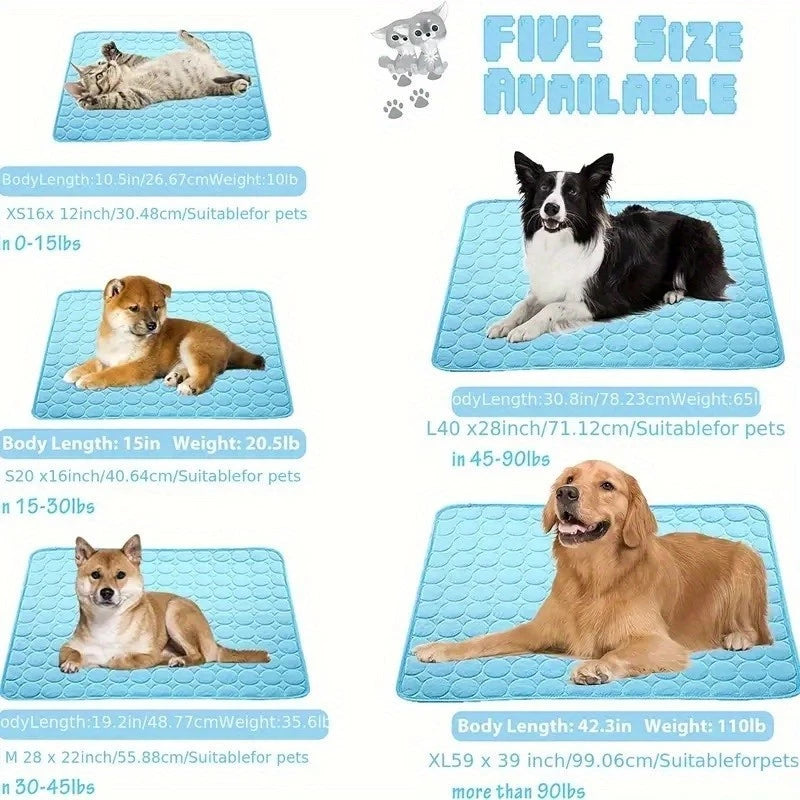 Tapete Gelado Pet cachorro gatos Térmico Refrescante + FRETE GRÁTIS